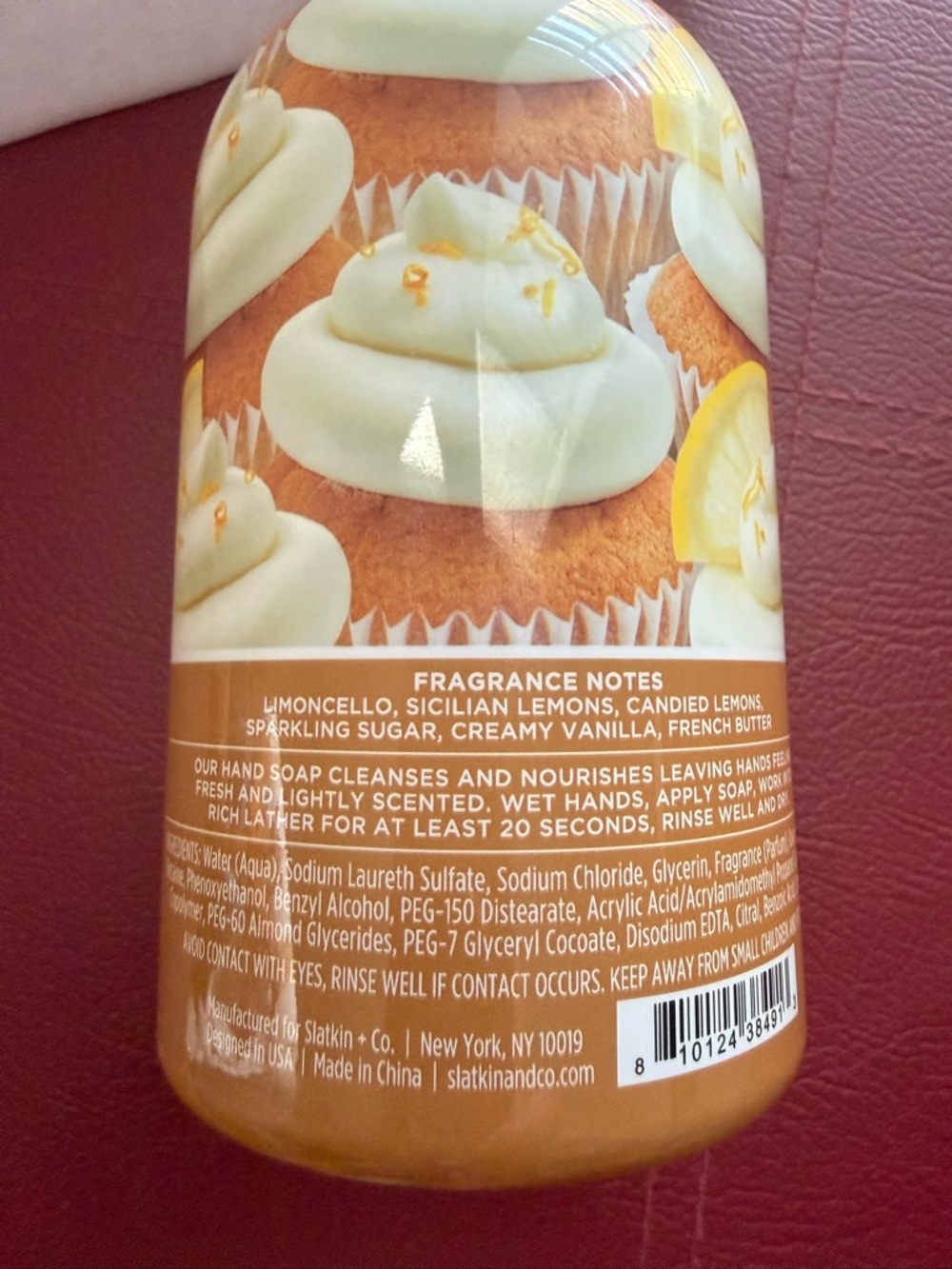 Homeworx Limoncello Cupcake Gel Hand Soap Infused With Essential Oils New - Picture 4 of 5